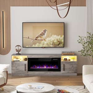 TV Stand for Living Room,Modern 70" Wooden TV Console with Storage Cabinet, Fits TVs up to 75 - 1 of 4