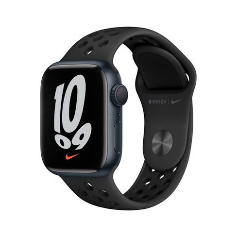 Apple Watch Nike Series 7 GPS, 45mm Midnight Aluminum Case with Anthracite/Black Nike Sport Band - image 1 of 4