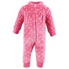 Hudson Baby Infant Girl Plush Jumpsuits, Ice Cream - image 4 of 4