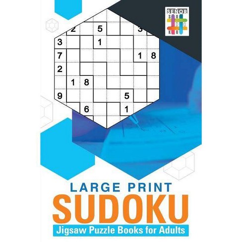 large print sudoku jigsaw puzzle books for adults by senor sudoku paperback target