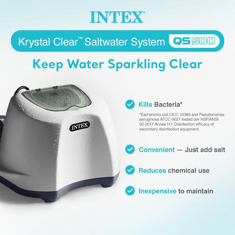 Intex Krystal Clear Saltwater System and Sand Filter Pump, 3 of 8