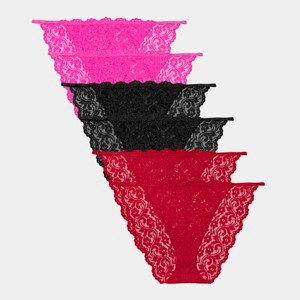 Smart & Sexy Women's Signature Lace String Panty 6 Pack - 1 of 4