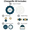 Big Dot of Happiness Twinkle Twinkle Little Star - Baby Shower or Birthday Party Paper Charger & Table Decorations Chargerific Kit for 8 - 3 of 4