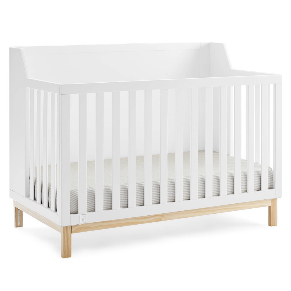BabyGap by Delta Children Oxford 6-in-1 Convertible Crib - Greenguard Gold Certified - Bianca White/Natural -  88071407