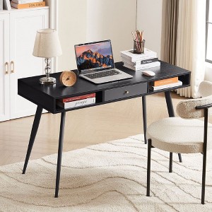 NicBex 47.24" Office Desk with Drawers,Multifunctional Writing Desk with USB Ports and Power Outlet - 1 of 4