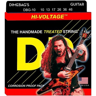 DR Strings Dimebag Darrell DBG-10 Medium Hi-Voltage Electric Guitar Strings