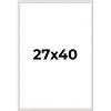 PosterPalooza | Textured White Picture Frame - UV Acrylic, Foam Board Backing, Hanging Hardware - 2 of 4