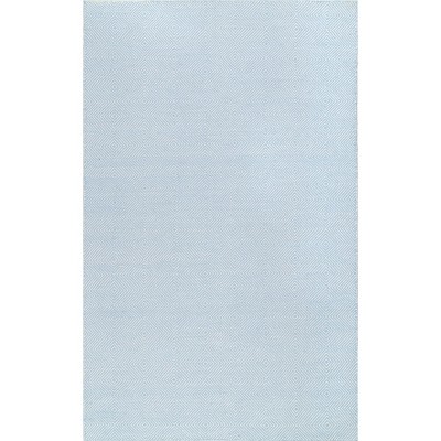 Image of nuLOOM Ago Geometric Wool Area Rug, 7' 6" x 9' 6", Light Blue