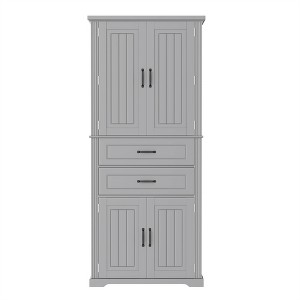 XINGHANZHENXUAN Versatile Storage Cabinet with 2 Drawers, Adjustable Shelf, Multi-Functional Organizer for Kitchen, Bathroom, Living Room - 1 of 4