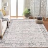 Area Rug Vintage Style Machine Washable Rug Vintage Distressed Area Rug Carpet Retro Boho Medallion Accent Rug Stain Resistant Non-Slip Foldable - 4 of 4