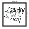 Amanti Art Laundry Room II White by Chris Paschke Canvas Wall Art Print Framed 16 x 16-in. - 4 of 4