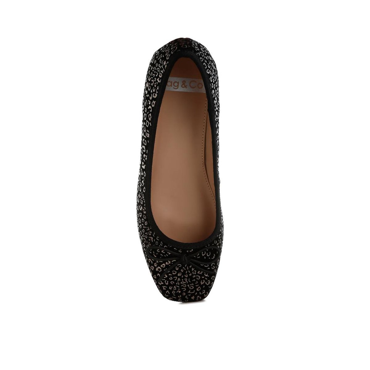 Женские туфли Rag & Co Womens Ningen Leopard Print Block Heel s Ballerinas 8 — фото 6
