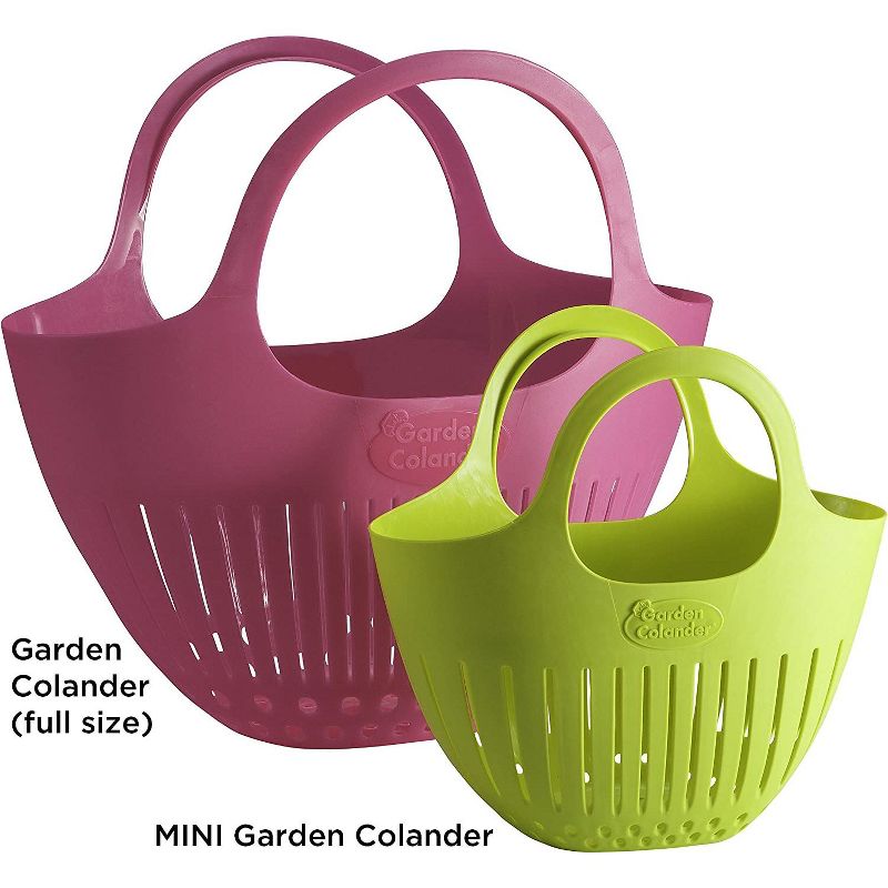 Hutzler Mini Colander Garden Basket, Small, Green, 4 of 6