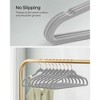 SONGMICS Velvet Hangers Non-Slip Hangers with Rose Gold-Colored Swivel Hooks Slim Space-Saving Hangers - 3 of 4