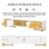 Modern 70.9" TV Stand for 75" TVs, Entertainment Console with 4 Drawers & Cabinet, Wave Groove Door, Media Storage Unit with Cable Management - 3 of 4