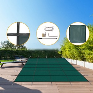 Inground Pool Safety Cover, Safety Pool Covers, Weather-Resistant Winter Swimming Pool Cover for Children & Pets, Triple Stitched for High Strength - 1 of 4