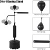 Coucheta Boxing Speed Trainer, Punching Bag with 2 Speed Bag & Stand, 360° Bag, Height Adjustable Free Standing Boxing Bag with Gloves - 2 of 4