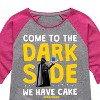Girls' - Star Wars - Come To The Dark Side Shirt Tail Raglan Graphic T-shirt - 2 of 4