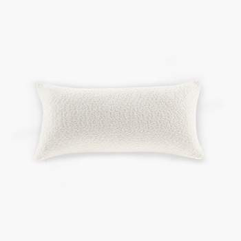 LIVN CO. Boucle White Oblong Decorative Pillow 12x24"