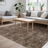 Washable rug. Modern solid-color, non-slip. Non-shedding, low-pile, foldable. Contemporary minimalist. For living/dining/bedrooms - 3 of 4