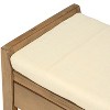 PAGED Storage Bench Modern Wooden Shoe Rack with Drawers, Shelf and Cushion for Mudroom, Bedroom, Entryway - 4 of 4