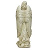 Roman 36" Praying Angel Statue Resin Outdoor Garden Statue Gray - 4 of 4