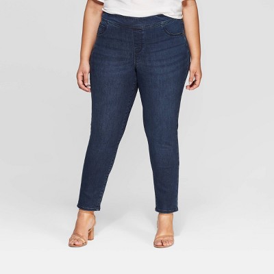 womens plus size pull on jeggings