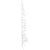vidaXL Christmas Tree Decoration Slim Artificial Half Xmas Tree with Stand - White 94.5" - 4 of 4