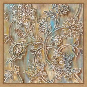 Amanti Art Henna Crop by Danhui Nai Canvas Wall Art Print Framed 16-in. x 16-in. - 1 of 4