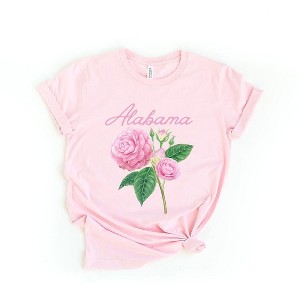 Simply Sage Market Women's Alabama Flower Colorful Short Sleeve Graphic Tee - 1 of 3
