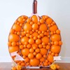 PartyWoo Balloons Tangerine Orange Dark Deep 5 Inch 50 pcs - 3 of 4