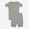 Leveret Matching Family Pajamas – Solid Light Gray – 100% Cotton – Customizable for Personalization - 2 of 4