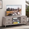 Costway TV Stand Entertainment Center Hold up to 65'' TV with Storage Shelves & 4 Drawers - 4 of 4
