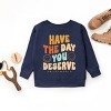 The Juniper Shop SmileyWorld Have The Day You Deserve Groovy Youth Sweatshirt - 3 of 4