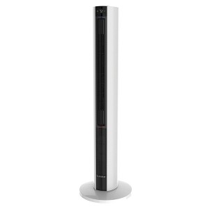 Lasko LKO-FH500 1500 Watt 4-Speed Quiet Bladeless Multi Function Remote Control Comfort Control Tower Fan and Space Heater w/ 3 Heat Settings, White - 1 of 4