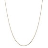 Black Bow Jewelry 0.8mm 14k Yellow Gold Solid Round Snake Chain Necklace - 3 of 4