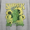 Shrek King Of The Swamp Crew Neck Short Sleeve Women's Gray Heather Crop Top - 2 of 3