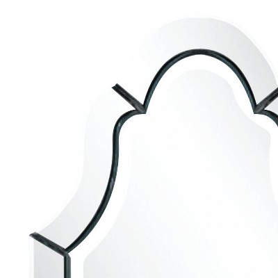 Frameless Arched Beveled Wall Mirror with Polished Edges