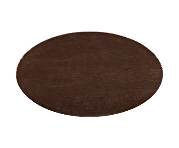 Lippa 48" OvalShaped Walnut Coffee Table Walnut - Modway