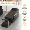 KWPZQEB Shampoo Bowl and Chair Set for Salon, Shampoo Barber Backwash Chair, ABS Shampoo Bowl Sink Chair with Footrest for Spa Beauty Salon, Black - 3 of 4