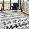 10' x 13' Washable Geometric Modern Farmhouse Stain Resistant Living Room Bedroom Dining Room Home Office Rug - 3 of 4