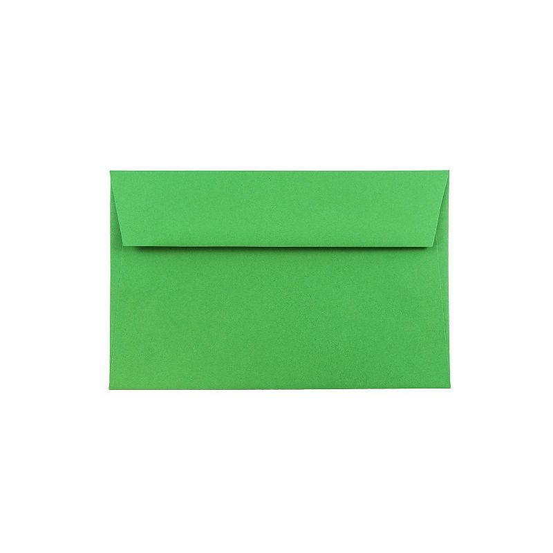 JAM Paper A9 Colored Invitation Envelopes 5.75 x 8.75 Green Recycled 98176, 1 of 3
