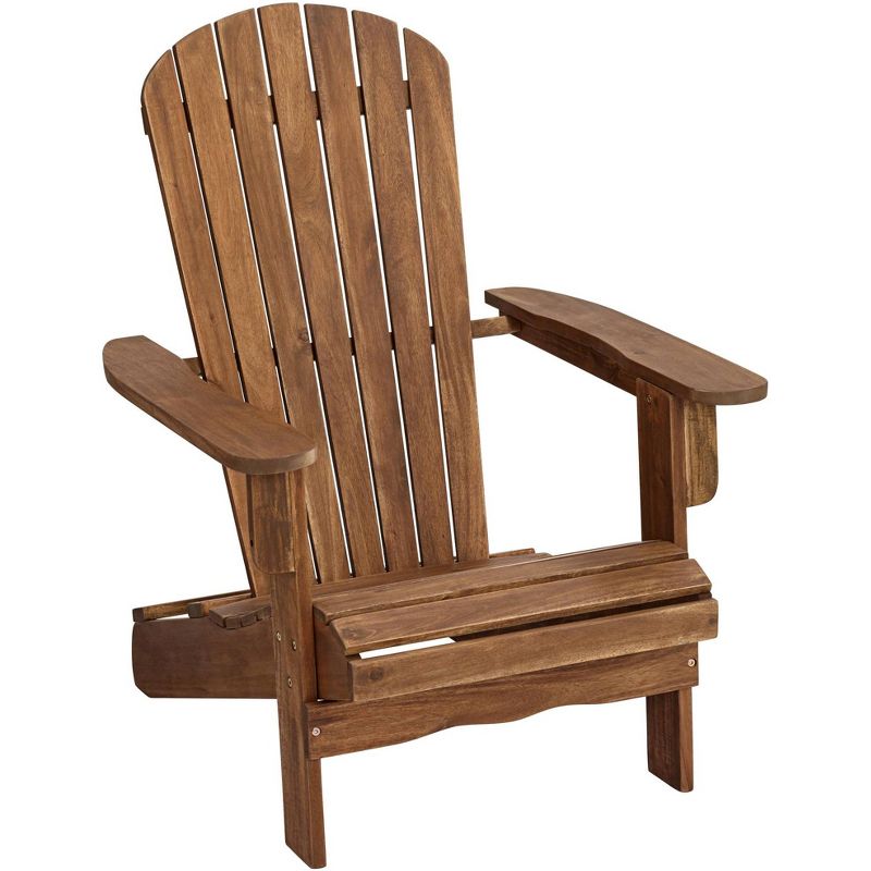 Teal Island Designs Cape Cod Natural Wood Adirondack Chair, 1 of 9