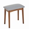 Bella Depot 55.9''W Modern Corner Makeup Vanity Desk With Mirror, Modern Vanity Set With Mirror And Stool - 4 of 4