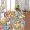 Coolmee Washable Area Rugs  Boho Bedroom Rug Non Slip Stain Resistant Rug for Bathroom Living Dining Room Farmhouse - 2 of 3