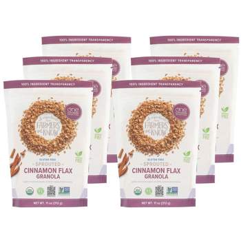 One Degree Organic Foods Sprouted Cinnamon Flax Granola - Case of 6/11 oz