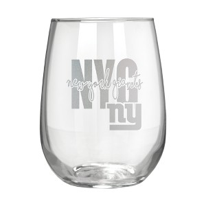 NFL New York Giants The Vino Stemless 17oz Wine Glass - Clear - 1 of 1