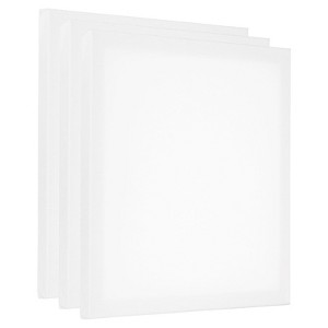Unique Bargains Painting Canvas Panels Blank Art Board 3 Pcs White - 1 of 4