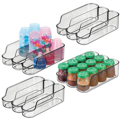 mDesign Small Plastic Baby Food Storage Bin, 3 Compartments : Target