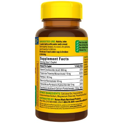 Nature Made B Complex with Vitamin C, Gluten-Free Caplets, 100 Count